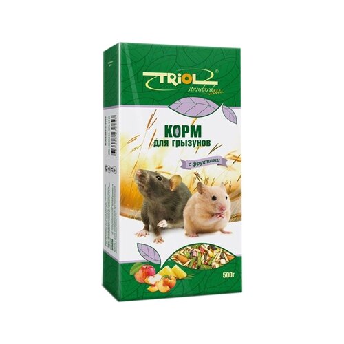 Корм TRIOL Тriol Standard для грызунов с фруктами, 500г