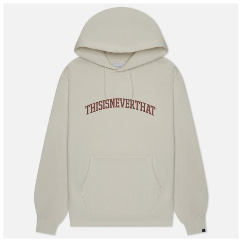 фото Мужская толстовка thisisneverthat arch-logo hoodie белый , размер xl