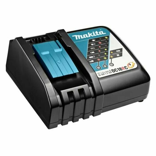 аккумулятор для электроинструмента makita bl1850b bl1830b bl1860b bl1830 bl1840b bl1860 bl1850 18v 4000mah код mb057299 DC18RC - Зарядное устройство 1слот 14.4v-18v. Подходит для зарядки литиевых аккумуляторов Makita Совместимо с BL1830 BL1840 BL1850 BL1815 (EU Plug)