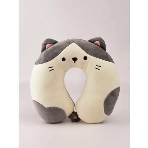 фото Подушка для шеи , серый, белый нет бренда