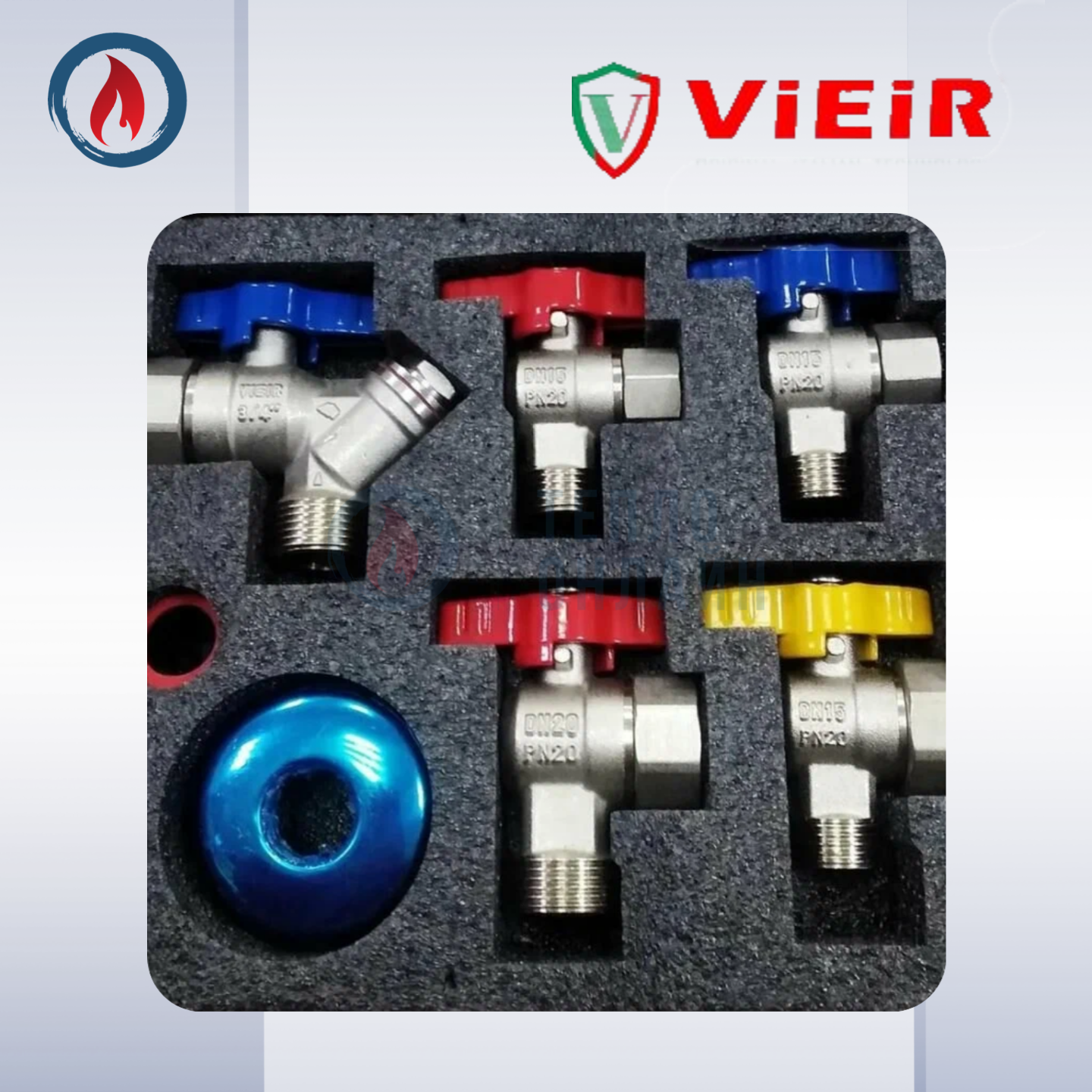 фото ViEiR Набор кранов для газового котла 1/2-3/4 (20/1шт) VRQ22