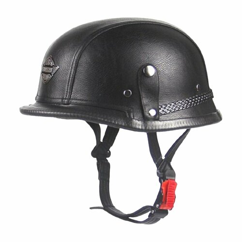 Немецкая каска шлем под кожу Pit Pro Racing для мотоциклиста на мотоцикл скутер мопед, черная, L