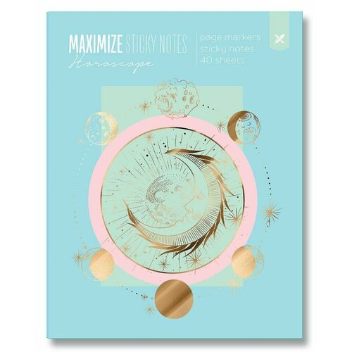 Набор клейких бумажных блоков и закладок Lorex Horoscope 2 блока по 40 листов и 5 видов закладок по 40 листов х3шт 2649₽