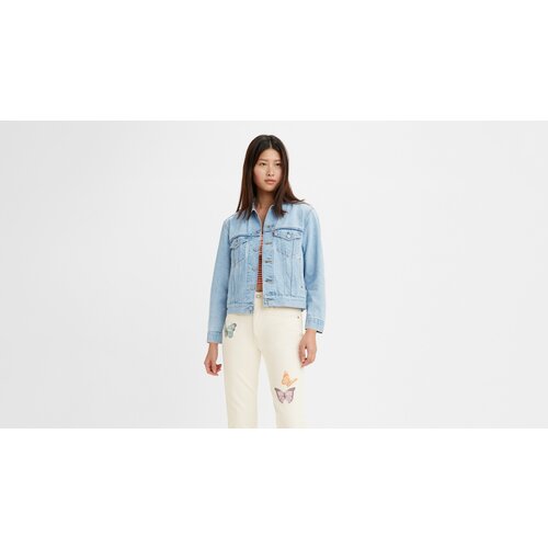 фото Джинсовая куртка levi's, размер s, голубой