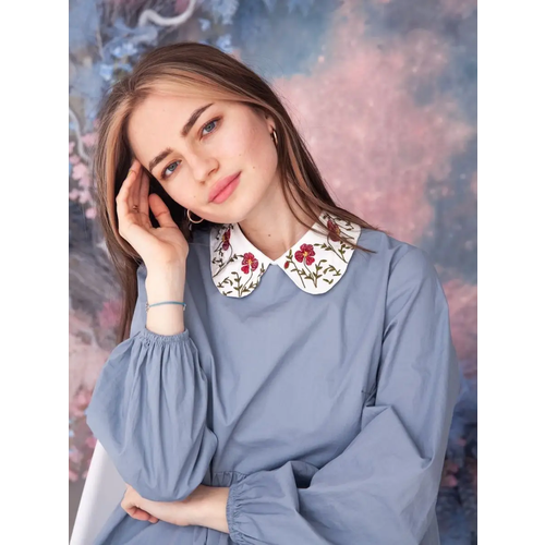 Съемный воротник Неушанка, белый