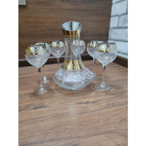 Набор 7пр 43634/1689 Вдохновение (Декантер д/вина + вино) GLASSTAR