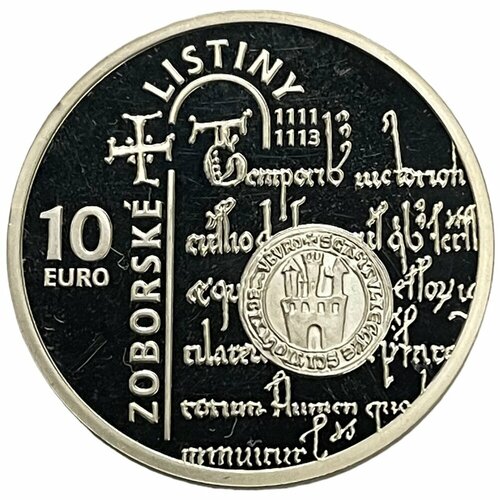 Словакия 10 евро 2011 г. (900 лет Основанию Зоборского Аббатства) (Proof) клуб нумизмат монета 10 евро франции 2011 года серебро регионы франции овернь