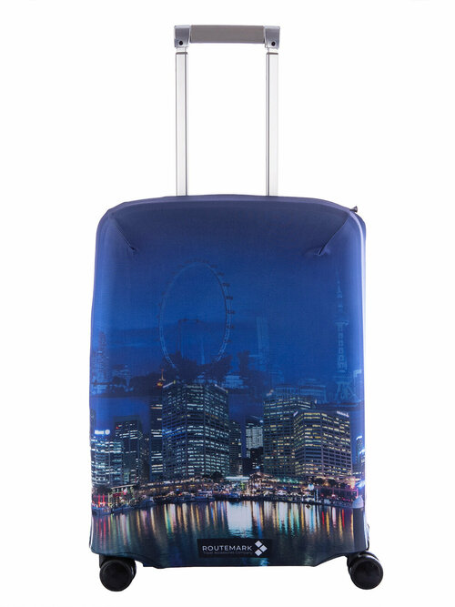 Чехол для чемодана ROUTEMARK, 40 л, размер S, синий, мультиколор
