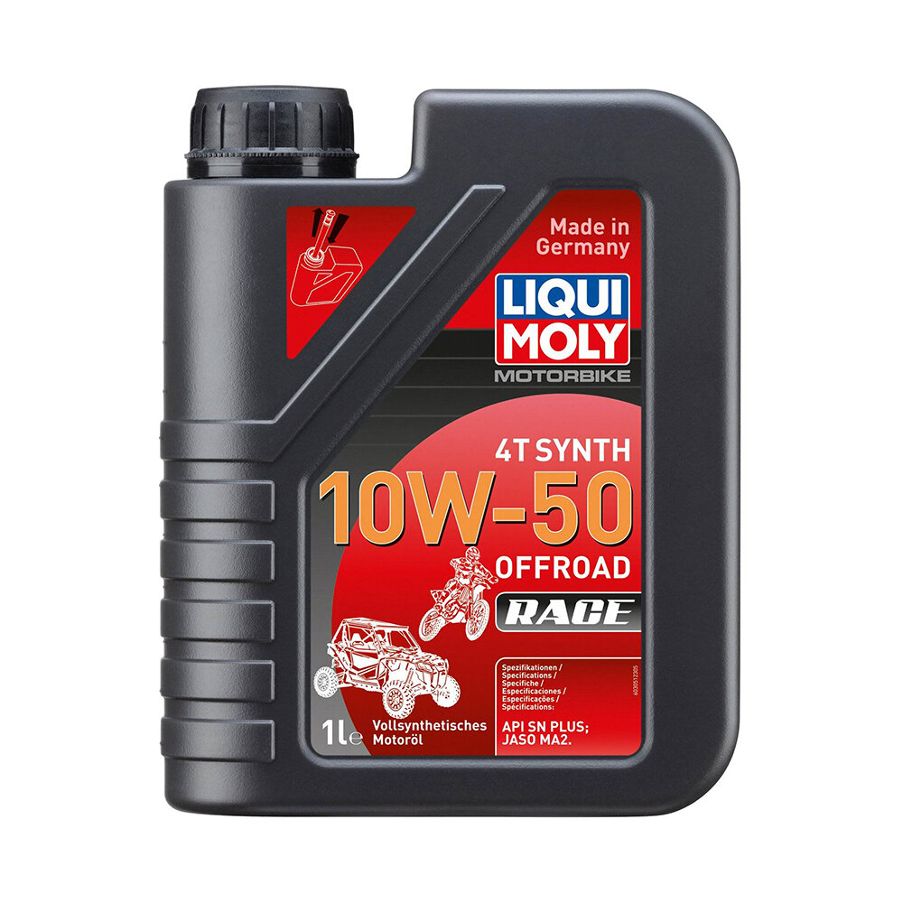 Масло для мототехники LIQUI MOLY MOTORBIKE 4T SYNTH OFFROAD RACE 10W50 синтетика 1 л 3051