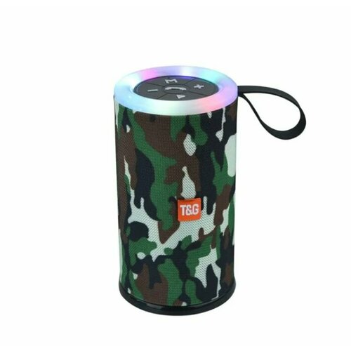 Портативная колонка Bluetooth с подсветкой Stereo Speaker TG512 Хаки 180000₽