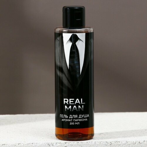 Гель для душа «REAL MAN», 200 мл, аромат мужской парфюм, HARD LINE гель для душа пуля самый крутой 200 мл аромат мужской парфюм