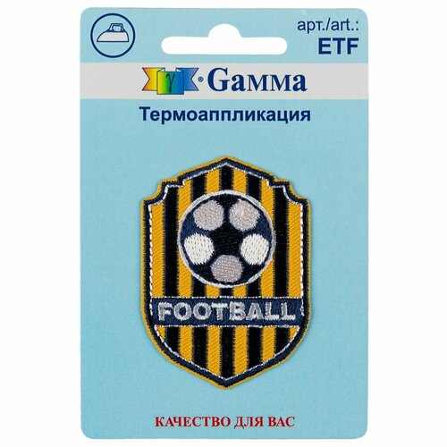 Термоаппликация Gamma Football, № 03, 4х5,5 см (ETF)