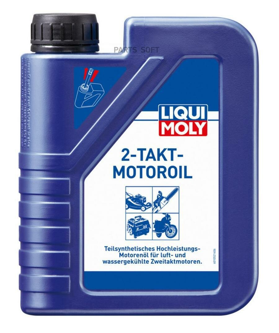 LiquiMoly 2-Takt-Motoroil TC (1L)_масло моторное! д/2-т. двигателей (п/синтет.)\ API-TC, JASO FC LIQUI MOLY / арт. 1052 - (1 шт)
