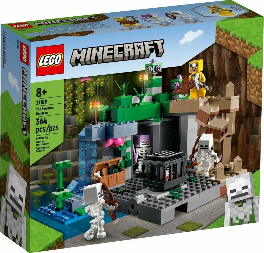 Конструктор LEGO Minecraft Подземелье скелетов, 21189