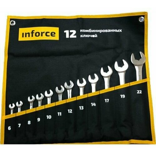 Набор комбинированных ключей 12 предметов Inforce 1 шт