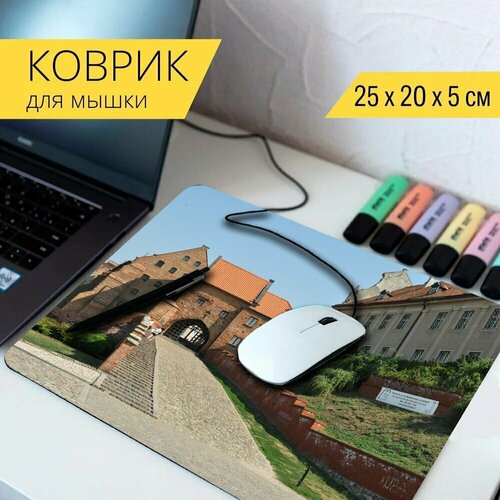 Коврик для мыши с принтом Ворота, архитектура, строительство 25x20см. стол дубаи архитектура строительство 65x65 см кухонный квадратный с принтом