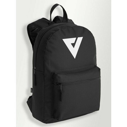 Черный школьный рюкзак с принтом игры Detroit Стать человеком - 62