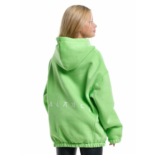 фото Худи mini maxi, размер 146, зеленый