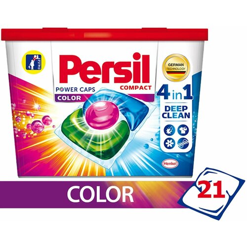 Persil / Капсулы для стирки Persil Пауэр Капс 4в1 Колор 21шт 3 уп