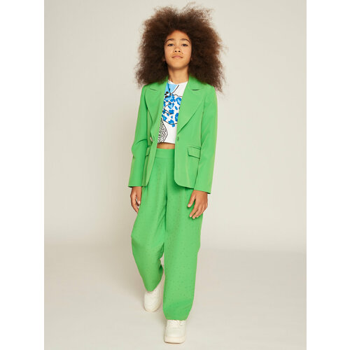 Пиджак Y-CLU', размер 128, зеленый пиджак y clu размер 140 голубой