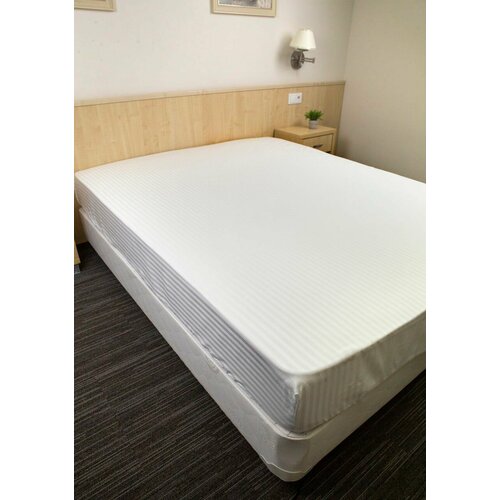 Простынь на резинке 180*200 натяжная хлопок сатин