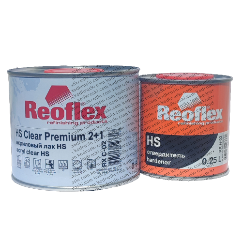 Акриловый лак HS (0,5 л) Reoflex RX C-02 с отвердителем