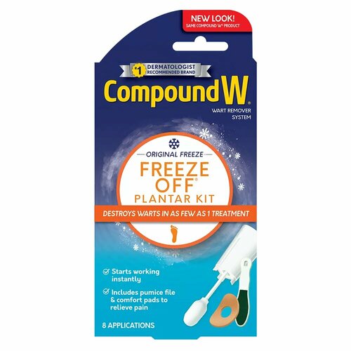 Набор для удаления подошвенных бородавок Compound W Freeze Off Plantar Wart Removal Kit