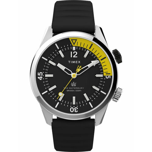 Наручные часы TIMEX Waterbury, черный, серебряный