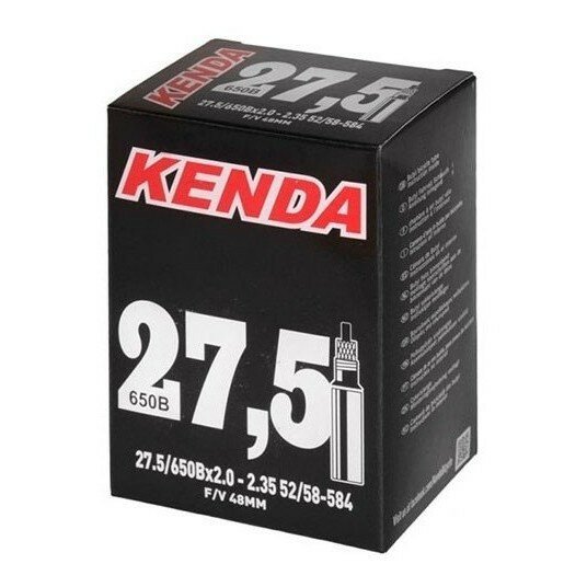 Велокамера Kenda 27.5x2.0-2.35, f/v-48 мм с антипрокольным наполнителем KWICK SEAL — фото 1