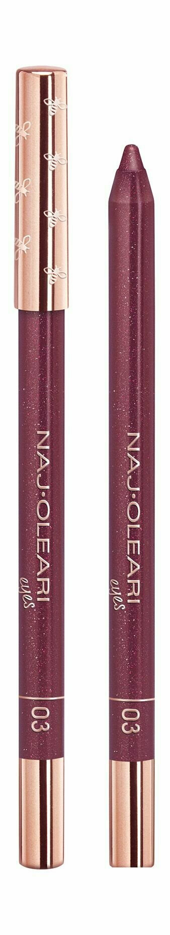 Водостойкий карандаш для глаз 3 pearly burgundy Naj Oleari Luminous Eye Pencil