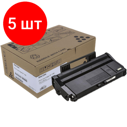 Комплект 5 штук, Картридж лазерный Ricoh SP 110E (407442) чер. для SP111/SU/SF картридж opticart sp 110e 407442