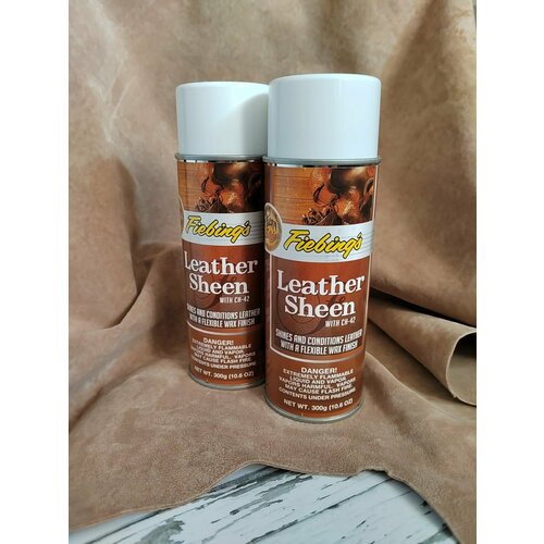 Лак акриловый для кожи в аэрозоле LEATHER SHEEN Аэрозоль (Лак) 300 мл.