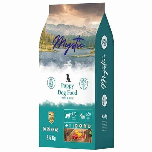 Mystic Puppy Dog Food Lamb & Rice сухой корм для щенков с ягненком и рисом 2,5кг mystic adult dog mini lamb