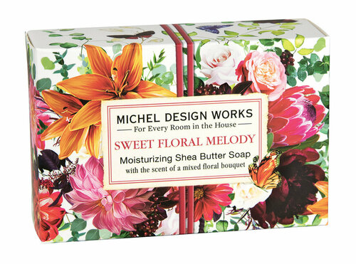 Мыло в подарочной коробке Michel Design Works Sweet Floral Melody Boxed Single Soap