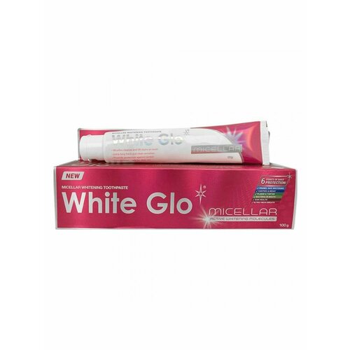 Вайт Гло зубная паста зубная паста отбеливающая мицеллярная white glo whitening micellar 100 мл