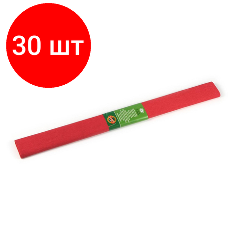 Комплект 30 штук, Бумага цветная крепир в рул 9755 KOH-I-NOOR 2000х500мм т-красн 9755007001PM