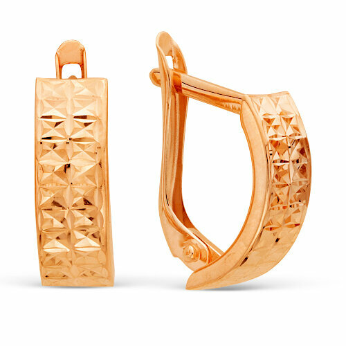 фото Серьги maskom, красное золото, 585 проба маском