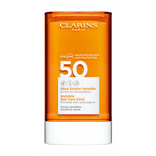 Солнцезащитный карандаш для чувствительных участков лица Clarins Invisible Sun Care Stick SPF 50 17 млгр 7248₽