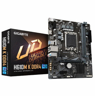 Материнская плата Gigabyte H610M K DDR4 Soc-1700 Intel H610 2xDDR4 mATX AC`97 8ch(7.1) GbLAN+HDMI