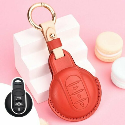 Чехол Кожаный для автоключа Mini new soft tpu car remote smart key case cover for bmw mini cooper s one jcw f56 f55 f54 f57 f60 clubman countryman accessories