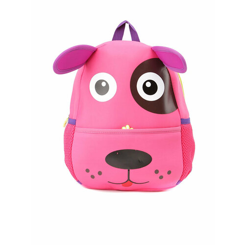 Рюкзак детский, розовый щенок