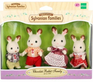 Фигурки Sylvanian Families Семья шоколадных кроликов 3125/4150, 4 шт.