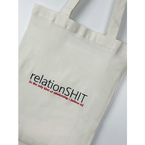 Сумка шоппер , бежевый, белый