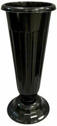 "Альтернатива" - Черная пластиковая ваза для цветов, 6 л, диаметр 21, высота 44 см