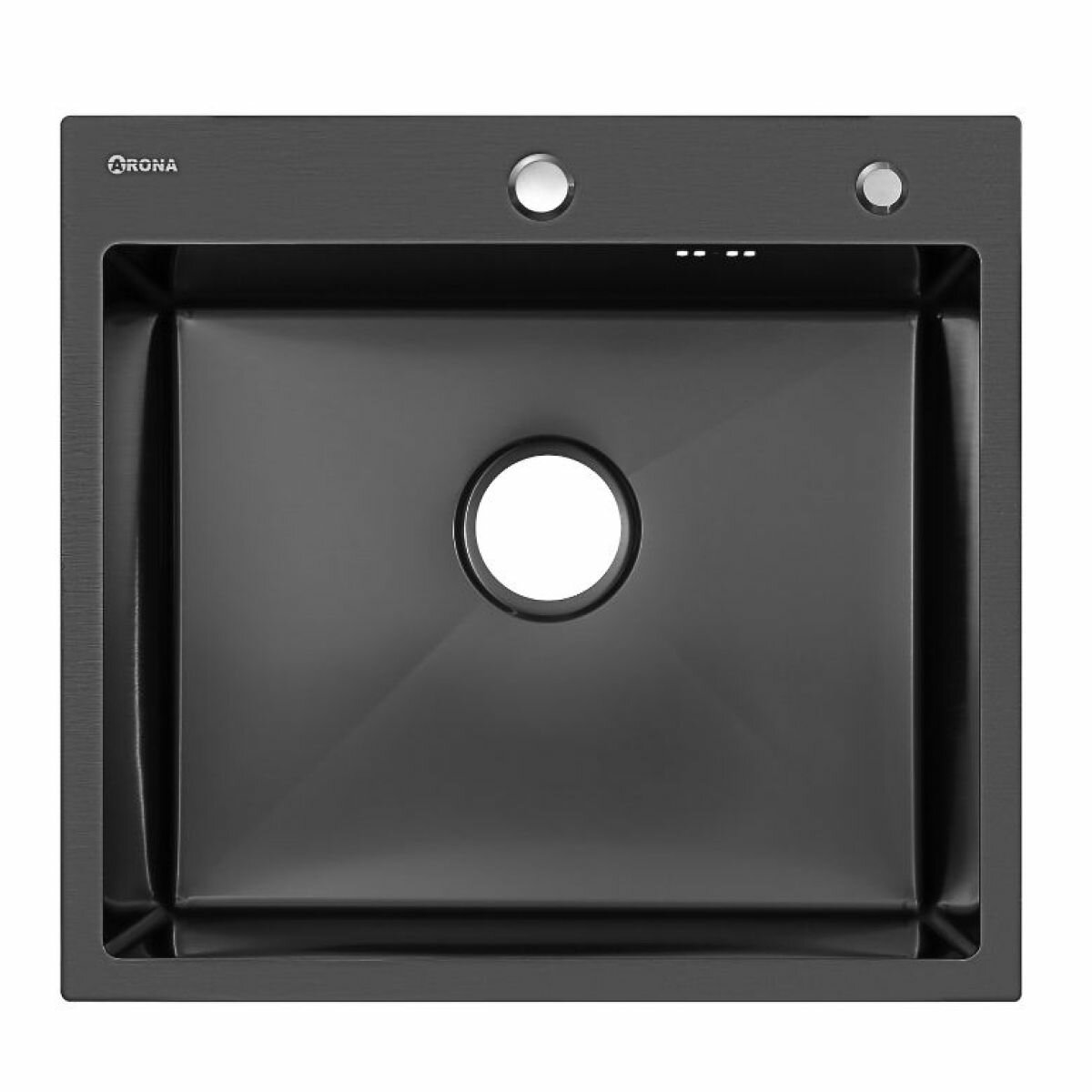 Кухонная мойка из нержавеющей стали ARONA ARS 550*505 BLACK PVD NANO - фотография № 1