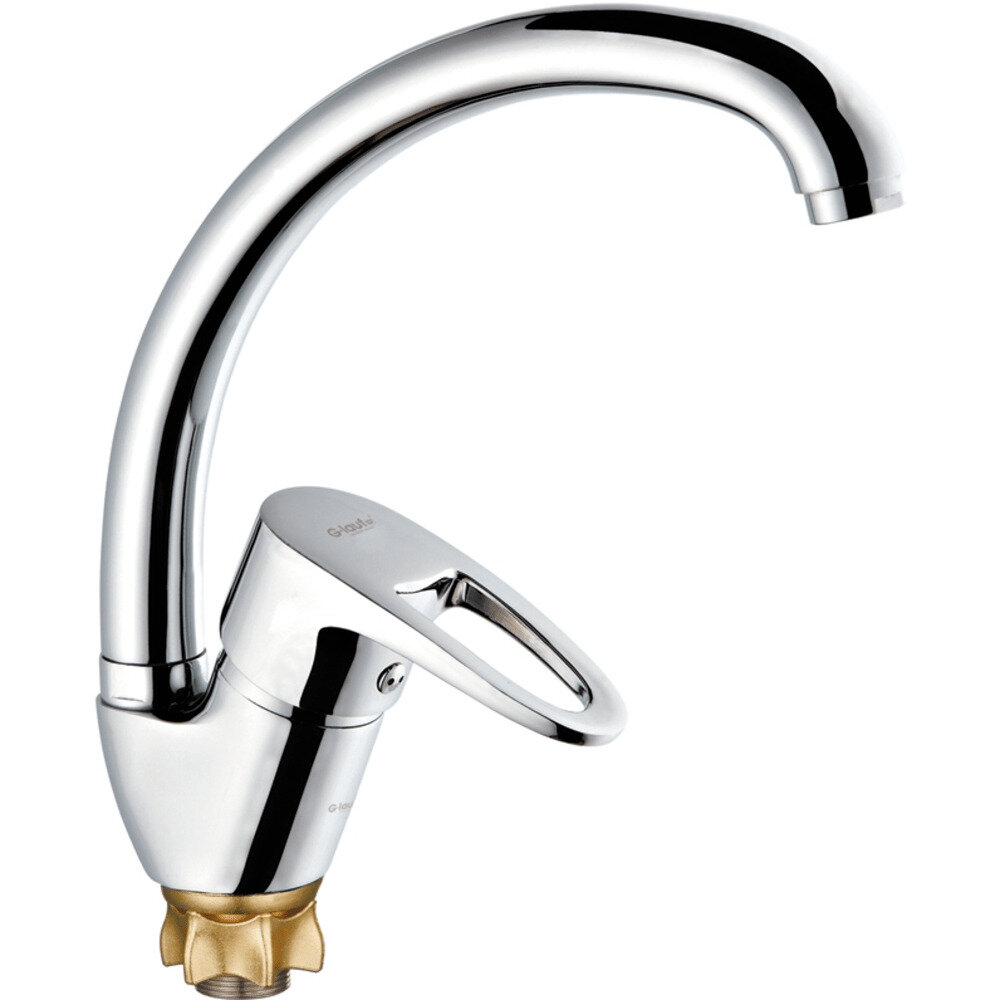 Смеситель однорукий для кухни с поворотным изливом G-lauf (8G4-A180)