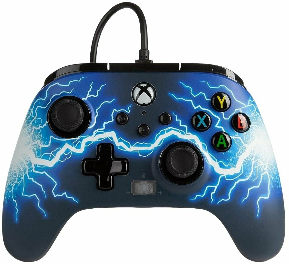 Геймпад PowerA Enhanced Wired Controller проводной для Xbox Series X/S/Xbox One/PC (Синяя Молния)