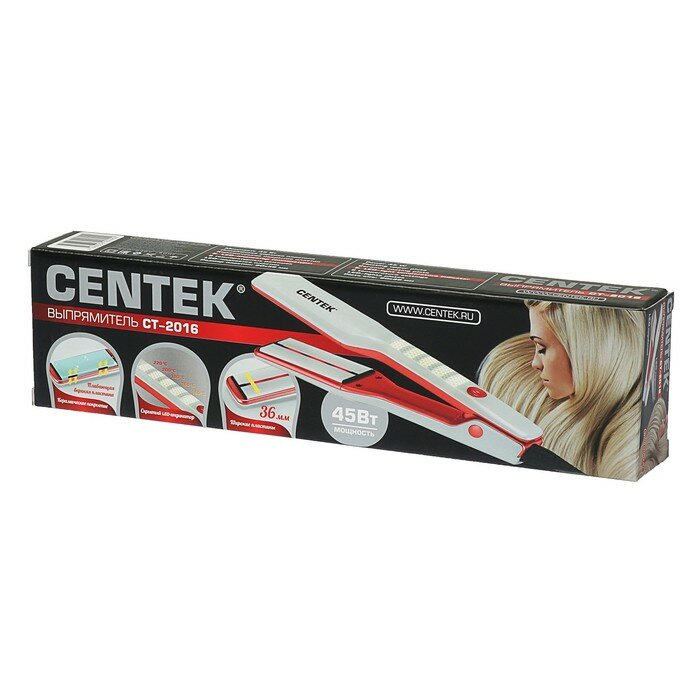 Плойка CENTEK CT-2016, white/red - фото №12