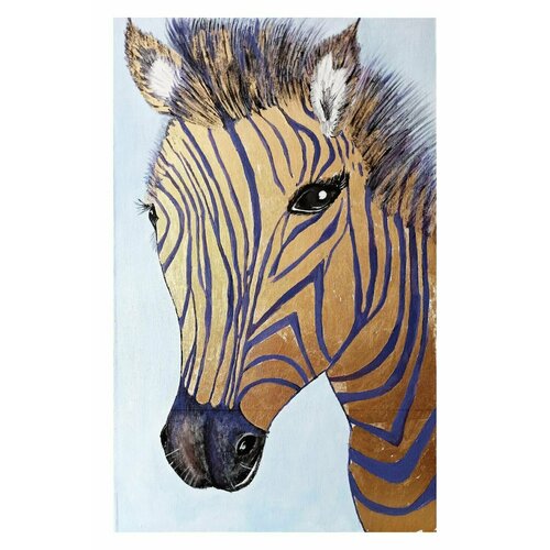 Интерьерная картина Зебра из мечты /авторская картина Зебра