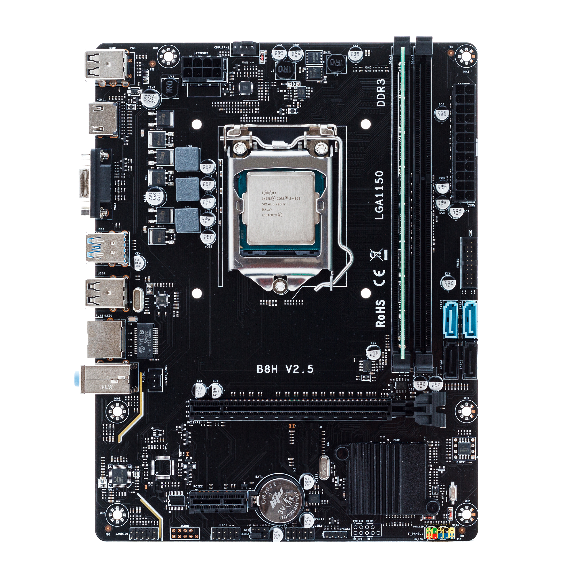 Материнская плата H81 LGA1150 Intel Core i5-4570 DDR3 8 GB